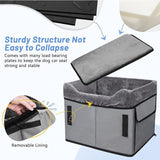 Black Car Pet Pad - Portable Dog Booster Seat for Safe and Comfortable Travel - Side View