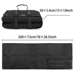 Portable Tactical Shooting Mat, Roll-Up Oxford Fabric, 200cm x 73cm, Black