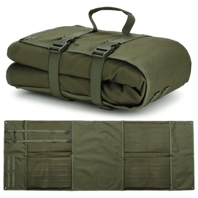 Green Portable Tactical Shooting Mat - Lightweight Roll-Up Ground Pad for Outdoor Range & Hunting