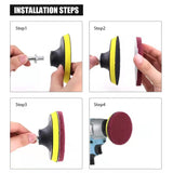27-Piece set Ultimate Car Detailing Kit - Drill Brush & Polishing Pad Set for Car Interior, Wheels, and Exterior Cleaning - Front View