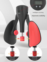 Black Smart Kegel & Thigh Trainer with Digital Counter | Adjustable Resistance Pelvic Floor Strengthener for Home Workouts - Side View