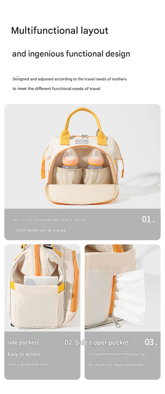 Pink Versatile 3-in-1 Nappy Bag | Convertible Backpack, Tote & Crossbody with Insulated Pockets