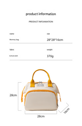 Pink Versatile 3-in-1 Nappy Bag | Convertible Backpack, Tote & Crossbody with Insulated Pockets - Close-Up Angle