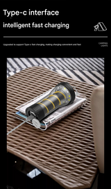 Vintage Lighthouse LED Camping Lantern | 5-Mode Rechargeable Light with Tripod - Top-Down View