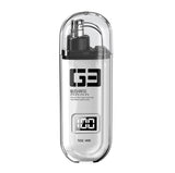 White Painless Electric Nose & Ear Hair Trimmer - USB-C Rechargeable Grooming Tool with LED Battery Display for Men and Women