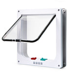 Secure 4-Way Locking Pet Door for Cats & Small Dogs - Easy Access Flap for Doors, Walls & Glass(Size S)
