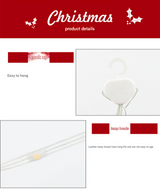Festive Climbing Santa LED Ladder Light - USB Powered Outdoor Christmas Hanging Decoration with Remote(3m) - 45-Degree Angle