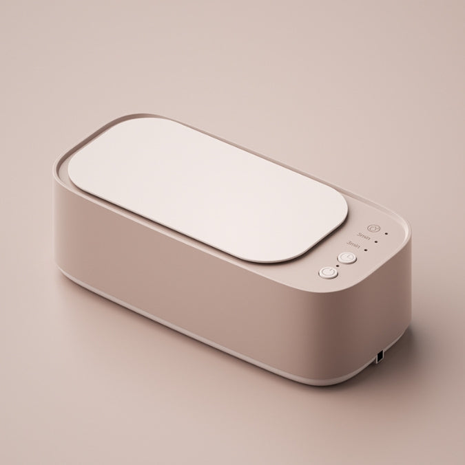 Pink Portable Ultrasonic Cleaner - 45kHz Professional High-Frequency Cleaning Machine for Jewellery, Glasses, Watches, and Makeup Brushes