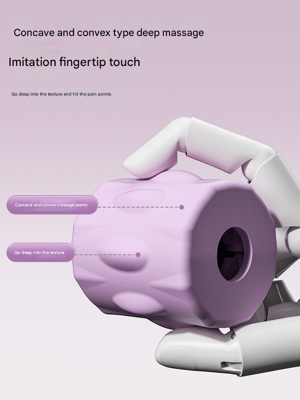 Purple Four-Row Bendable Massage Roller - Muscle Relaxation and Sensory Integration Training for Children