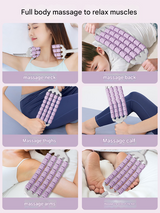 Purple Four-Row Bendable Massage Roller - Muscle Relaxation and Sensory Integration Training for Children - 45-Degree Angle