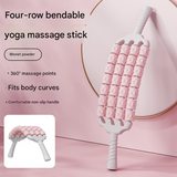 Pink Four-Row Bendable Massage Roller - Muscle Relaxation and Sensory Integration Training for Children