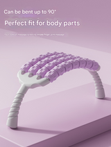 Pink Four-Row Bendable Massage Roller - Muscle Relaxation and Sensory Integration Training for Children - Front View