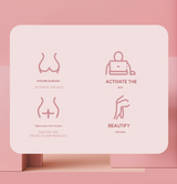 Pink Multi-functional Pelvic Floor Muscle Trainer - Postpartum Recovery and Leg Shaping Device - 45-Degree Angle