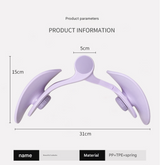 Pink Multi-functional Pelvic Floor Muscle Trainer - Postpartum Recovery and Leg Shaping Device - Rear View