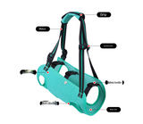 Green Pet Support Harness for Senior and Disabled Dogs - Adjustable Chest and Back Support Leash(Size L)
