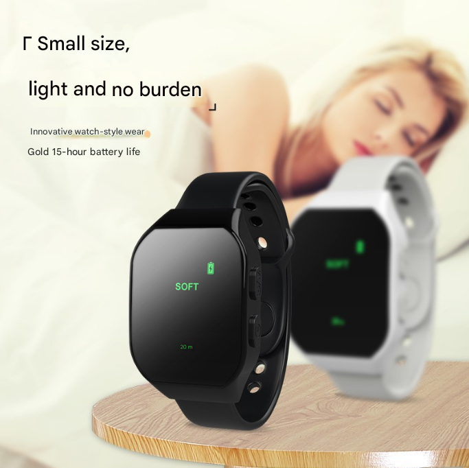 White Smart Microcurrent Wristband Sleep Aid - Wearable Sleep Assistance Device