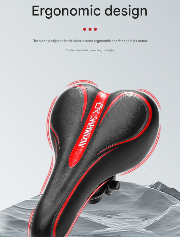 Black Mountain Bike Saddle - Comfortable and Durable Bicycle Seat for MTB and Road Bikes