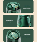 Green 3.5L Smart Cool Mist Humidifier with Dual Nozzle & Digital Display - Ultra-Quiet Air Purifier