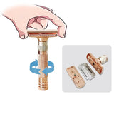 Rose gold Premium Adjustable Double Edge Safety Razor Kit - 8-Setting Precision Shave with Stand & 5 Blades - Top-Down View