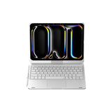 Rose gold Magic Keyboard Case for ipad Air6/Air7 11-inch, Bluetooth Keyboard with RGB Backlight & Precision Trackpad