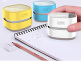 Yellow Rechargeable Cordless Mini Desktop Vacuum - Portable Handheld Cleaner for Desk, Keyboard, Crumb & Dust - Front View