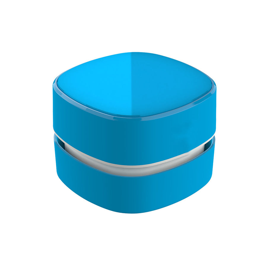 Blue Rechargeable Cordless Mini Desktop Vacuum - Portable Handheld Cleaner for Desk, Keyboard, Crumb & Dust