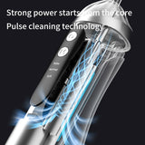 Pink Cordless Water Flosser & Oral Irrigator - Portable Teeth Cleaner with 3 Modes & 4 Jet Tips