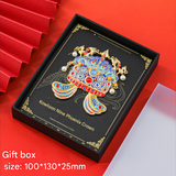 Imperial Chinese Phoenix Crown 3D Metal Fridge Magnet - Mystery Blind Box Collectible Gift - Top-Down View
