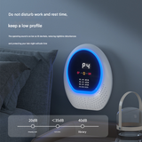 Black Rechargeable Ozone & UV-C Air Purifier with Remote - Portable Odor Eliminator for Home, Pets & Closets - Top-Down View
