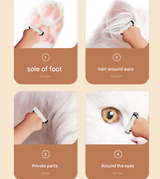 Black Precision Pet Paw Trimmer - Waterproof & Rechargeable Grooming Clipper for Dog & Cat Paws, Eyes, and Ears - Front View