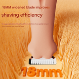 Black Precision Pet Paw Trimmer - Waterproof & Rechargeable Grooming Clipper for Dog & Cat Paws, Eyes, and Ears - Rear View