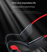 White orange IPX8 Waterproof Swimming Headphones - Bone Conduction with 32GB MP3 Player - 45-Degree Angle