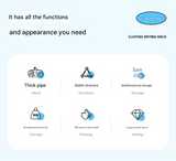 Black double layer  360° Rotating Portable Garment Rack - Heavy Duty Rolling Clothes Stand with Wheels for Bedroom & Laundry - 45-Degree Angle