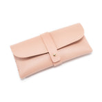 3-Pieces Pink Chic & Sleek PU Leather Soft Eyeglass Case - Protective Pouch for Sunglasses & Reading Glasses