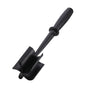 3-pieces Black Premium Heat Resistant Meat Chopper - Ground Meat Masher Utensil for Hamburger & Non-Stick Pans