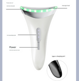 MJ-400 Black Rechargeable EMS Facial & Neck Sculpting Device - 3-in-1 LED Light Therapy Massager(Three colors)