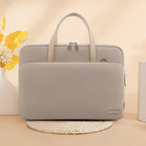 Cream card Chic Padded Laptop Bag for 15.6-Inch Notebooks - Versatile Shoulder Briefcase with Trolley Strap