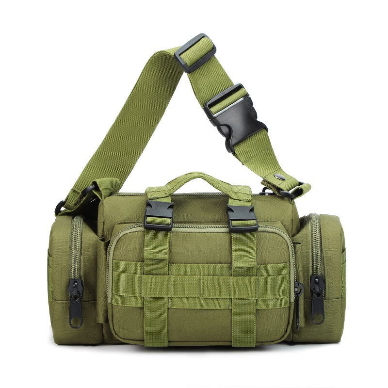 Military green Tactical Outdoor Waist Bag - Durable Multi-functional Crossbody Shoulder Pack for Men & Women