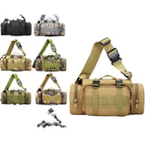 CP camouflage Tactical Outdoor Waist Bag - Durable Multi-functional Crossbody Shoulder Pack for Men & Women - Side View