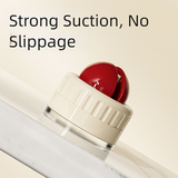 Two red pieces and two black pieces Powerful Suction Kitchen Knife Sharpener - Tungsten Steel Fast Sharpening Tool for Household Knives & Scissors - Front View