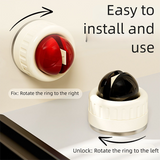 Two red pieces and two black pieces Powerful Suction Kitchen Knife Sharpener - Tungsten Steel Fast Sharpening Tool for Household Knives & Scissors - Side View