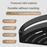 Three layers of gun gray Premium No-Drill Corner Shower Caddy - Thickened ABS Bathroom Storage Shelf with Hooks, Quick Wall Mount Organiser - Side View