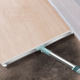 2 PCS Multi-Surface Silicone Squeegee Broom - Extendable & 180 degree Rotatable for Wet/Dry Cleaning(35cm)