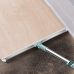 2 PCS Multi-Surface Silicone Squeegee Broom - Extendable & 180 degree Rotatable for Wet/Dry Cleaning(35cm)