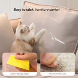 Transparent Cat Scratch Furniture Protector Film - 8 Pack Anti-Scratch Guards for Sofas, Doors, Walls - Self-Adhesive & Non-Toxic Cat Claw Deterrent(305*430mm) - Front View