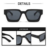 Brown Classic Square Frame Sunglasses - Unisex UV400 Protection, Lightweight & Face-Slimming Design - High Definition Vision Eyewear - Front View