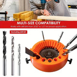 2 PCS Orange Universal Drill Bit Sharpener Attachment - Revive Dull Bits with Your Angle Grinder - Side View