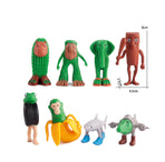 Eight-piece set Whimsical Creature & Monster Figurine Collection - Set of Bizarre PVC Mini Toys for Desk Decor