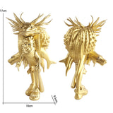 Eight-piece set Whimsical Creature & Monster Figurine Collection - Set of Bizarre PVC Mini Toys for Desk Decor - Front View