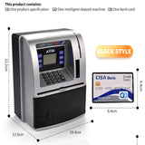 Pink Digital ATM Savings Bank for Kids - Electronic Piggy Bank with PIN & Card for Real Money - 45-Degree Angle